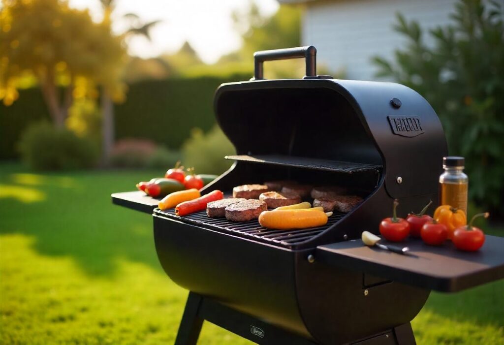 Essential grilling tools for high-heat cooking on a pellet grill.